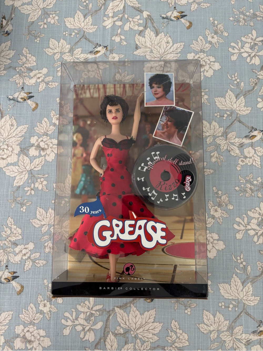 Barbie Pink Label Rizzo Doll Red with Black Polka Dot Midi Dress